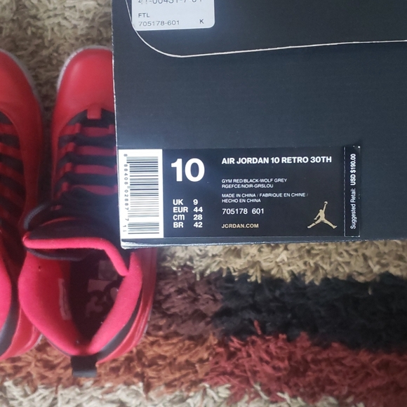 JORDAN 10 RETRO 30TH SIZE 10 - Picture 9 of 15